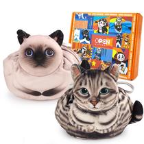 Organizador de maquiagem Openhaha Drawstring Cat Travel Bolsa, pacote com 2 Organizador de maquiagem Openhaha Drawstring Cat Travel Bolsa, pacote com 2