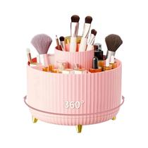 Organizador de Maquiagem Rotativo 360° - Armazenamento de Cosméticos de Plástico (5 Gavetas) Organizador de Maquiagem Rotativo 360° - Armazenamento de Cosméticos de Plástico (5 Gavetas)
