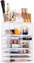 Organizador de maquiagem Sorbus Large Clear com 12 gavetas e suporte Organizador de maquiagem Sorbus Large Clear com 12 gavetas e suporte