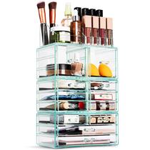 Organizador de maquiagem Sorbus Large Clear com 12 gavetas e suporte Organizador de maquiagem Sorbus Large Clear com 12 gavetas e suporte