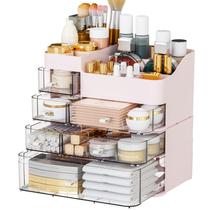 Organizador de maquiagem SuoXing for Vanity com 6 gavetas rosa