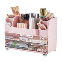 Organizador de maquiagem UFORU com 2 gavetas grandes rosa Organizador de maquiagem UFORU com 2 gavetas grandes rosa