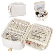 Organizador de Maquillaje de Viaje Kendal Gran Capacidad Beige