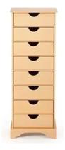 Organizador De Mdf Crú Madeira Natural 8 Gavetas Multiuso Organizador De Mdf Crú Madeira Natural 8 Gavetas Multiuso
