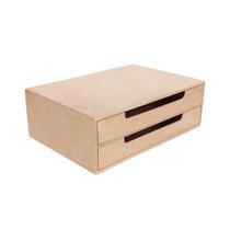 Organizador de Mesa A4 Com Gavetas 33x23x11,5 - MDF Madeira