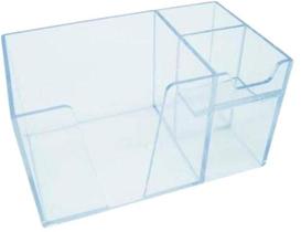 Organizador de mesa Acrimet cristal com papel lembrete color