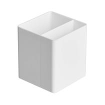 Organizador de mesa Amazon Basics Plastic Pen Cup branco