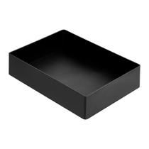 Organizador de mesa Amazon Basics retangular de plástico preto Organizador de mesa Amazon Basics retangular de plástico preto