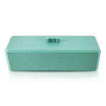 Organizador de Mesa c/ Tampa Linha Loft Turquesa