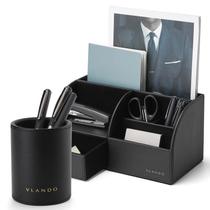 Organizador de mesa Caddy Vlando Office Supplies, pacote com 2 unidades, preto