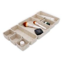 Organizador de Mesa Caddy Welaxy 8 Peças em Feltro Nórdico Bege Organizador de Mesa Caddy Welaxy 8 Peças em Feltro Nórdico Bege