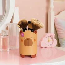 Organizador de Mesa Capivara em Aço Colorido Porta Canetas Multiuso Organizador de Mesa Capivara em Aço Colorido Porta Canetas Multiuso