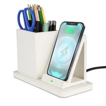 Organizador de mesa com carregador sem fio LADSTAG para iPhone/Samsung Organizador de mesa com carregador sem fio LADSTAG para iPhone/Samsung