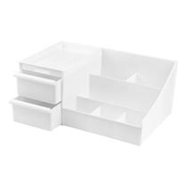 Organizador De Mesa Com Gaveta Porta Treco Multiuso Branco Organizador De Mesa Com Gaveta Porta Treco Multiuso Branco