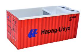 Organizador de mesa conteiner em metal - hapag-lloyd