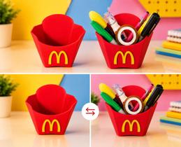 Organizador de Mesa Criativo Batata Frita 3D para Canetas, Lápis e Acessórios Organizador de Mesa Criativo Batata Frita 3D para Canetas, Lápis e Acessórios