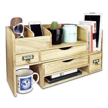 Organizador de Mesa de Madeira Caddy Ikee Design 44x19x30 cm Organizador de Mesa de Madeira Caddy Ikee Design 44x19x30 cm