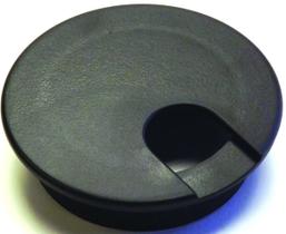 Organizador de mesa de plástico Cable Grommet Jandorf de 6,4 cm preto