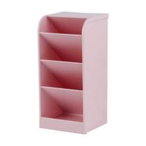 Organizador de Mesa Diagonal c/ 4 Divisórias Porta Canetas Maquiagem Utensílios - Maxcril Papelaria Escritório