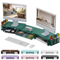 Organizador de mesa Gianotter com monitor duplo Stand Riser verde