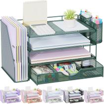 Organizador de Mesa gianotter de 4 Níveis com Gavetas e Porta-canetas Organizador de Mesa gianotter de 4 Níveis com Gavetas e Porta-canetas
