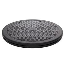 Organizador de mesa giratória Lazy Susan RamPro, antiderrapante, preto, 25 cm