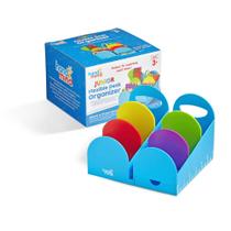 Organizador de mesa hand2mind Junior Flexível com régua e gaveta