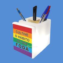 Organizador de Mesa Iluminado Logo Cultive o Hábito - 10010941