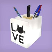 Organizador de Mesa Iluminado Love Cat Organizador de Mesa Iluminado Love Cat
