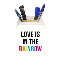 Organizador de Mesa Iluminado Love is in The Rainbow