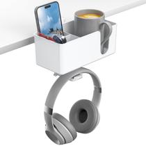 Organizador de mesa KDD 4 em 1 Under Desk Cup Holder Gancho de fone de ouvido Organizador de mesa KDD 4 em 1 Under Desk Cup Holder Gancho de fone de ouvido