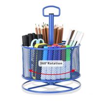 Organizador de mesa Marbrasse 360 giratório com 4 compartimentos azul Organizador de mesa Marbrasse 360 giratório com 4 compartimentos azul