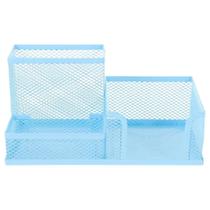 Organizador De Mesa Metal Candy Color Azul Claro