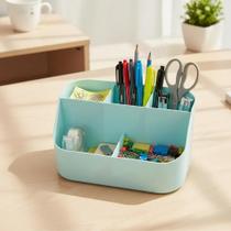 Organizador de Mesa Multiuso Armazenamento Porta Caneta Lápis Porta Treco Escritório Divisória Organizador de Mesa Multiuso Armazenamento Porta Caneta Lápis Porta Treco Escritório Divisória