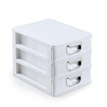 Organizador De Mesa Para Escritório Mini 3 Gavetas Compacto - Monte Libano
