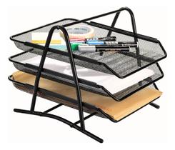 Organizador De Mesa Para Papeis E Documentos Triplo Móvel