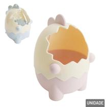 Organizador de Mesa Plástico Dinossauro Color - Tudo em Caixa