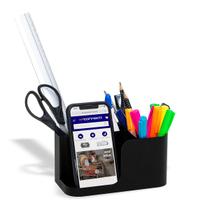 Organizador de Mesa Porta Canetas e Celular Preto - Wp