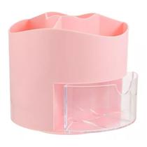 Organizador de Mesa Porta Lápis Giratório com 01 Gaveta Organizador de Mesa Porta Lápis Giratório com 01 Gaveta