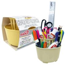 Organizador de Mesa Radex Porta Acessórios Amarelo