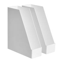 Organizador de Mesa Retangular Amazon Basics - 2 Unidades - Plástico Branco
