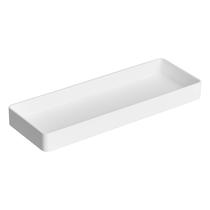 Organizador de Mesa Retangular Amazon Basics - Plástico Branco