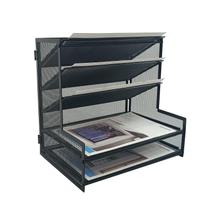 Organizador de Mesa SETTFRFE em Metal com 5 Bandejas Preto Organizador de Mesa SETTFRFE em Metal com 5 Bandejas Preto