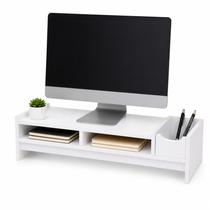 Organizador de Mesa Suporte Monitor Branco Organizador de Mesa Suporte Monitor Branco