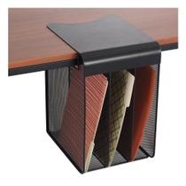 Organizador de mesa suspenso Safco Onyx com 3 bandejas verticais Organizador de mesa suspenso Safco Onyx com 3 bandejas verticais
