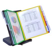 Organizador de Mesa Ultimate Office AdjustaView com 10 Bolsos Coloridos Organizador de Mesa Ultimate Office AdjustaView com 10 Bolsos Coloridos