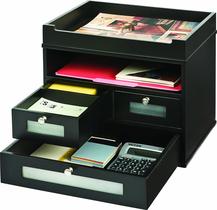 Organizador de mesa Victor Wood Midnight Black Collection Organizador de mesa Victor Wood Midnight Black Collection