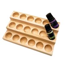 Organizador de óleos essenciais LONG TAO de 3 camadas de madeira para 5-20 ml Organizador de óleos essenciais LONG TAO de 3 camadas de madeira para 5-20 ml