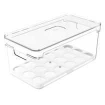 Organizador de Ovos Clear Fresh 36 Unidades Plástico Resistente para Geladeira