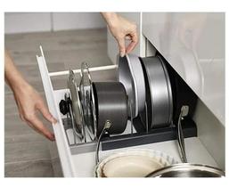 Organizador De Panelas Potes Na Gaveta Estante